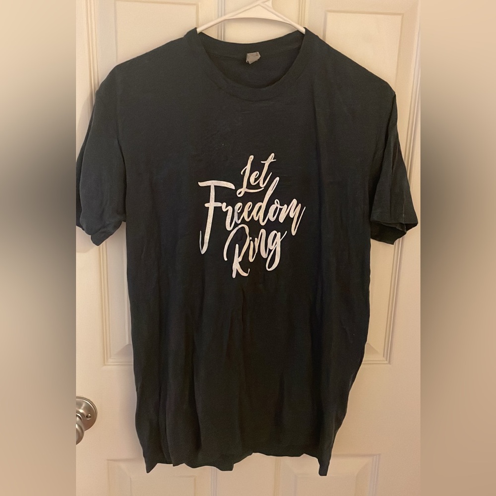 Next Level Apparel NAVY 'Let Freedom Ring' Tee